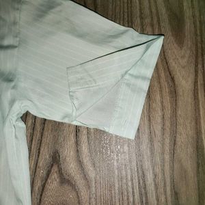 Stripe Pocket Placket Blouse