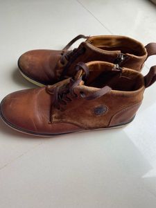 Mochi - Pure Leather Ankle Boots (foot size 3)