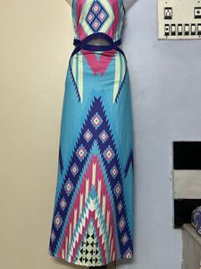 Chromatic Imported Long Designer One Piece