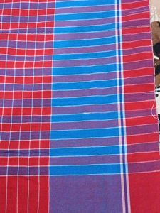 New Red Gamcha With Blue Border