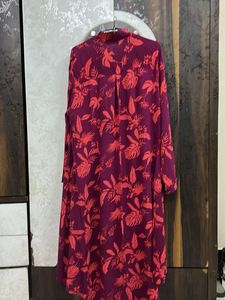 High Low Floral Print Tunic &amp; Pants Set