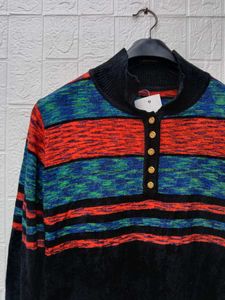 New With Tag Korean Polo Pullover