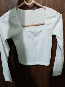 White Long Sleeve Top