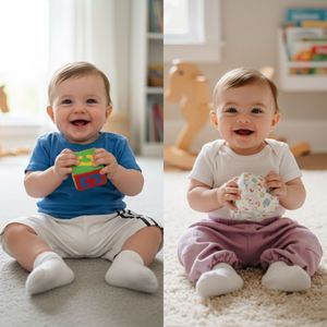 Baby Athletic Shorts & Stylish Knit Trousers