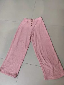 Pink Wide Leg trousers for women