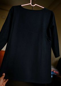 Embroidered Black Short Kurti/top❤