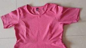 Pink Fit &amp; Flare Mini Dress