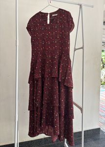 Floral Ruffle Midi Dress
