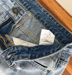 Distressed Denim Shorts