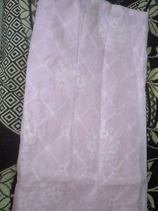 Dress Aterial In Soft Organza Like Material.