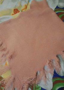 Fringed Poncho Cover-Up top