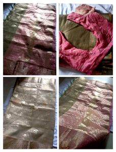 Banarasi Tissue Silk Saree With Blouse Classy Look