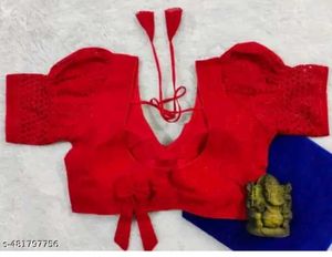 Puff Sleeve Cotton Readymade Blouse