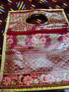 Embroidered Clutch