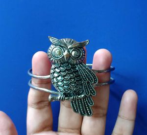 Vintage Owl Cuff Bracelet
