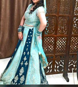 Elegant Blue Lehenga Choli