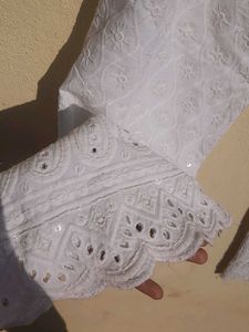 Ethnic White Plazo