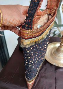 Black And Rust Wedding Bag