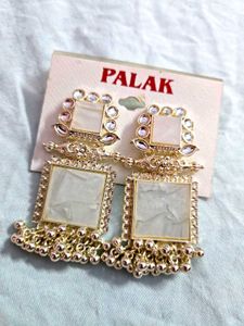 Classic drop Silver Alloy earrings
