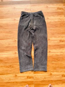 Gray Corduroy Pants zara