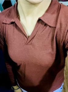 Brown Long Sleeve Top