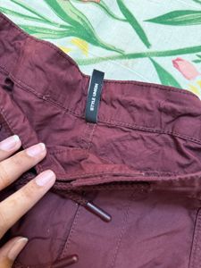 Burgundy Cargo Pants
