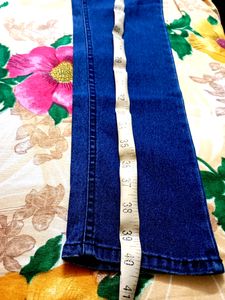 New Straight Fit Blue Jeans With Measurement