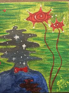abstract acrylic art
