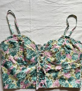 Floral Bustier Top