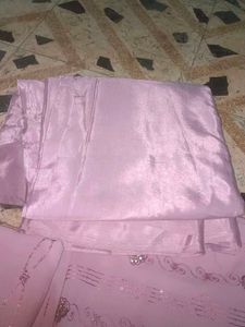 Elegant Pink  dress material new bs tag nhi baki u