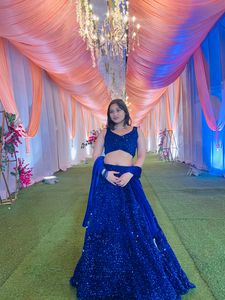 blue Lehenga