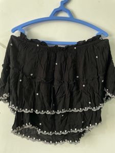 Black Off shoulder top