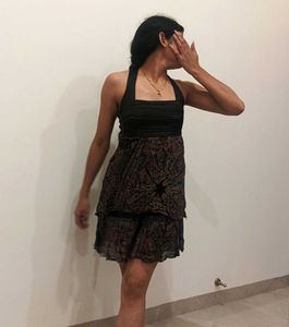 Cute Black Halter Dress