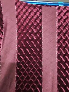 Plum Velvet Textured Top