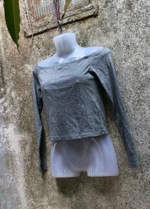 V. CUTE GREY H&amp;M TOP