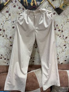 Beige Casual Pants