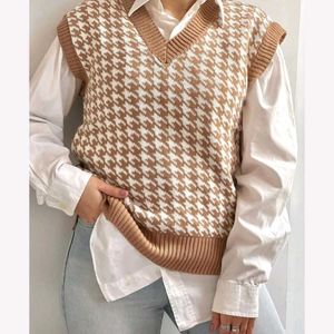 Imported Houndstooth Sweater Vest