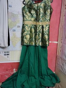 Green 💚 Fancy Lehenga Choli Set