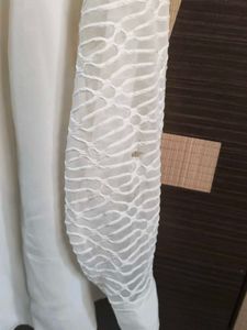 Beautiful White Net Shirt Top