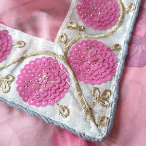 baby pink soft saree