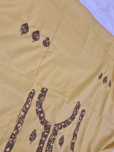 Yellow Kashmiri Embroidery Dress Material