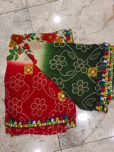 Printed Chiffon Saree