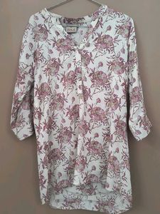 Zola Floral Print Tunic Top