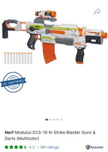 Nerf Modulus ECS-10 N-Strike Blaster Guns &amp; Darts