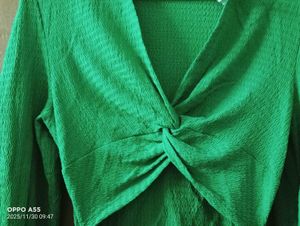 Green Cutout Mini Dress