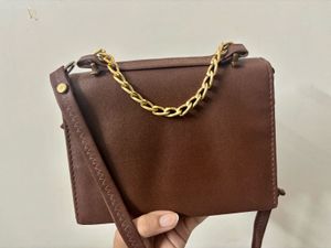 Freebie Brown Crossbody Bag