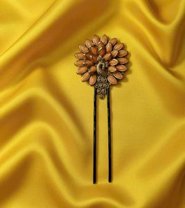 Peacock Hair Pin