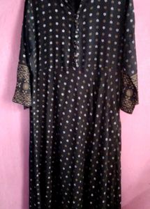 Elegant Black Ethnic Gown || Worn Once