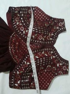 INDO WEASTERN PLEATED SKIRT AND CROP TOP