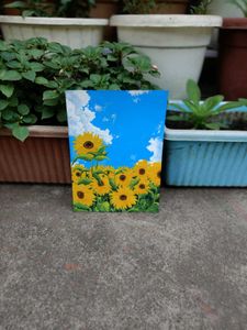 🌻 The Sunflower Patch – Handmade Painting 🎨✨